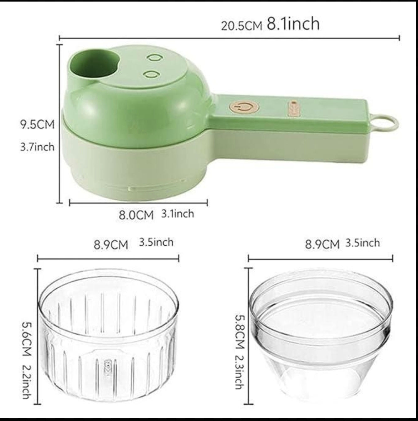 4 in 1 Portable Electric Vegetable Cutter Set